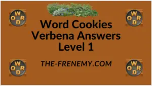 Word Cookies Verbena Level 1 Answers