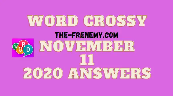 Word Crossy November 11 2020 Answers Daily
