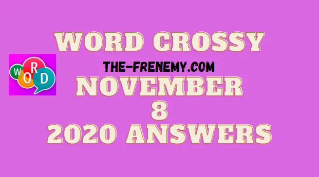 Word Crossy November 8 2020 Answers Puzzle Daily
