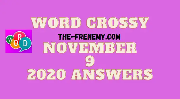 Word Crossy November 9 2020 Answers Puzzle Daily
