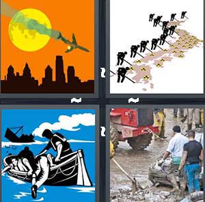 4 Pics 1 Word Level 2493 Answers