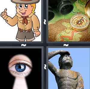 4 Pics 1 Word Level 2735 Answers