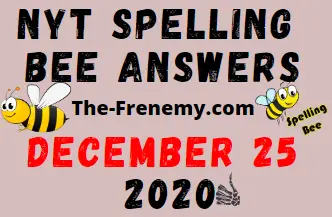 Nyt Spelling Bee Answers December 25 2020 Daily