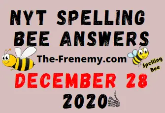 Nyt Spelling Bee Answers December 28 2020 Daily
