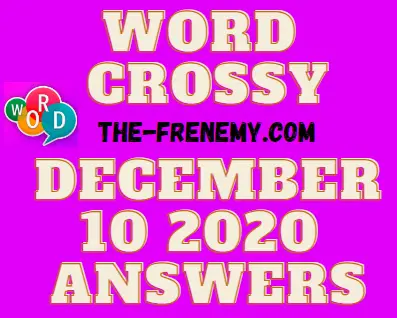 Word Crossy December 10 2020 Answers Daily