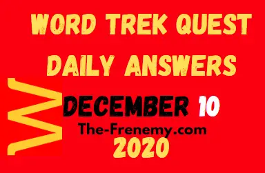 Word Trek Quest Daily December 10 2020 Answers Daily