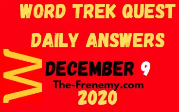 Word Trek Quest December 9 2020 Answers Daily