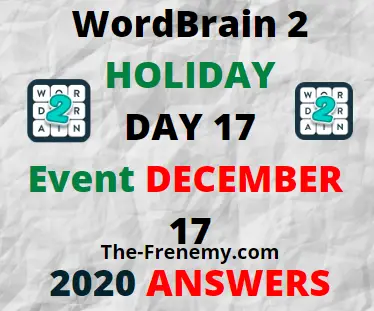 Wordbrain 2 Holiday Day 17 December 17 2020 Answers Puzzle