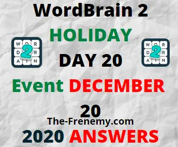 Wordbrain 2 Holiday Day 20 December 20 Answers Daily