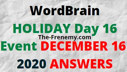 Wordbrain Holiday Day 16 December 16 2020 Answers Puzzle