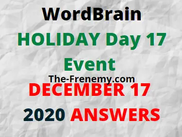 Wordbrain Holiday Day 17 December 17 2020 Answers Puzzle