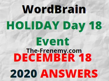 Wordbrain Holiday Day 18 December 18 2020 Answers Puzzle