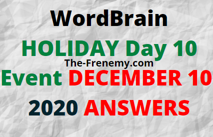 Wordbrain Holiday December 10 2020 Answers
