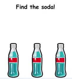 Brain Crack Find the soda Answers Puzzle