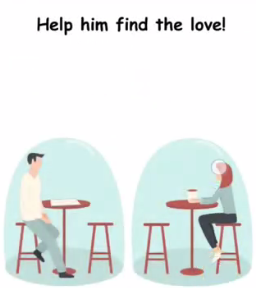 Brain Crack Help him find the love Answers Puzzle