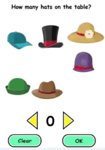 Brain Crack How many hats Answers Puzzle