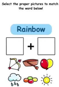 Brain Crack Select the proper pictures to match Answers Puzzle