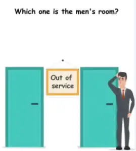 Brain Crack Which one is the mens room Answers Puzzle