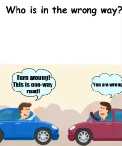 Brain Crack Who is in the wrong way Answers Puzzle