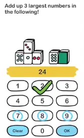 Brain Out Add up 3 Answers Puzzle