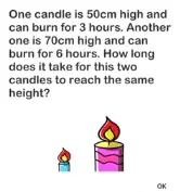 Brain Out One candle is 50cm Answers Puzzle