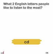 Brain Out What 2 english letters Answers Puzzle