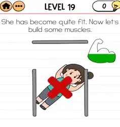 Brain Test 2 Fitness With Cindy Level 19 Answers Puzzle