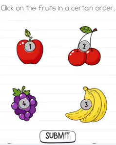 Brain Test Click on the fruits Answers Puzzle