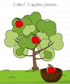 Brain Test Collect 3 apples Answers Puzzle