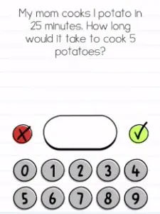 Brain Test My mom cooks Answers Puzzle