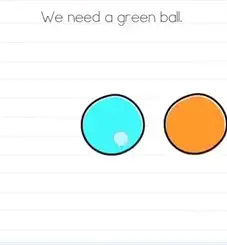 Brain Test We need a green ball Answers Puzzle