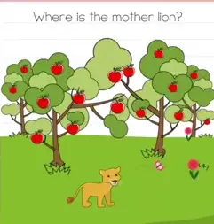 Brain Test Where is the mother lion Answers Puzzle