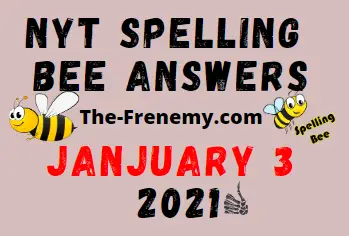 Nyt Spelling Bee Ansswers January 3 2021 Puzzle Daily