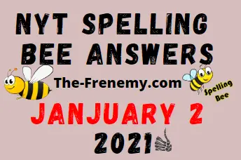 Nyt Spelling Bee January 2 2021 Answers Puzzle