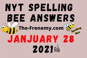 Nyt Spelling Bee January 28 2021 Answers