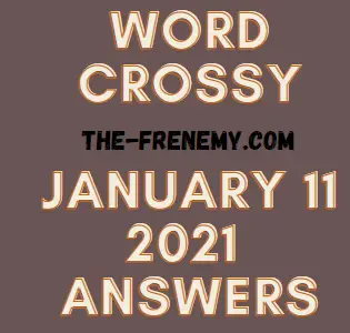 Word Crossy Daily January 11 2021 Answers Puzzle