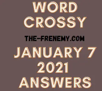 Word Crossy Daily January 7 2021 Answers Puzzle