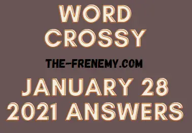 Word Crossy January 28 2021 Answers