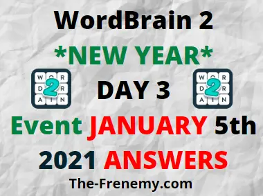 WordBrain 2 New Year Day 3 January 5 2021 Answers Puzzle