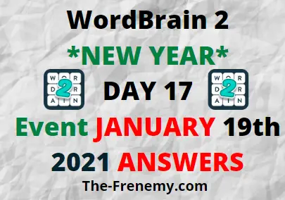 Wordbrain 2 New Year Day 17 January 19 2021 Answers