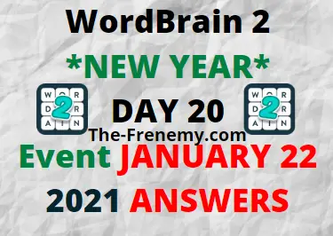 Wordbrain 2 New Year Day 20 January 22 2021 Answers