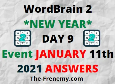 Wordbrain 2 New Year Day 9 January 11 2021 Answers