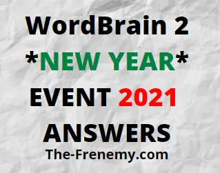 Wordbrain 2 New Year Event 2021 Answers Puzzle