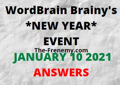 Wordbrain Brainys New Year January 10 2021 Answers