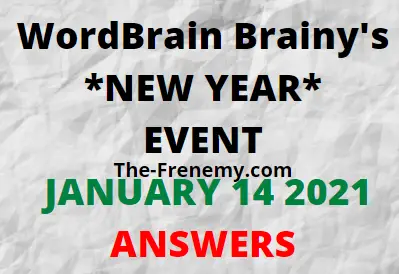 Wordbrain Brainys New Year January 14 2021 Answers