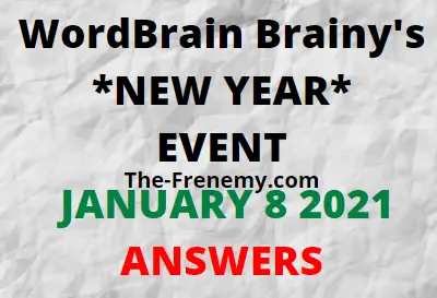 Wordbrain Brainys New Year January 8 2021 Answers