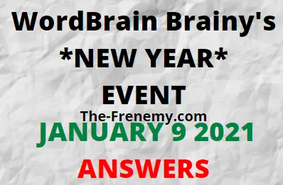 Wordbrain Brainys New Year January 9 2021 Answers