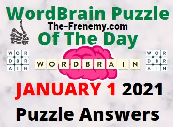Wordbrain Puzzle of the Day January 1 2021 Answers