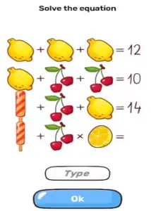 Brain Blow Solve the equation 2 Answers Puzzle