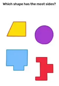 Brain Blow Which shape has the most sides Answers Puzzle